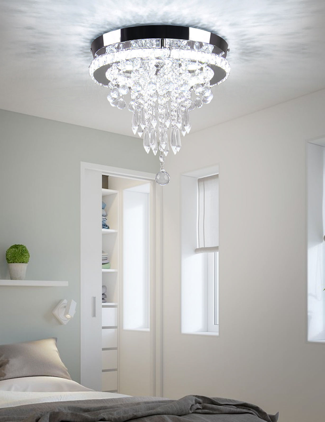 11.8 Inch LED Luxury Modern Nordic Crystal Chandelier