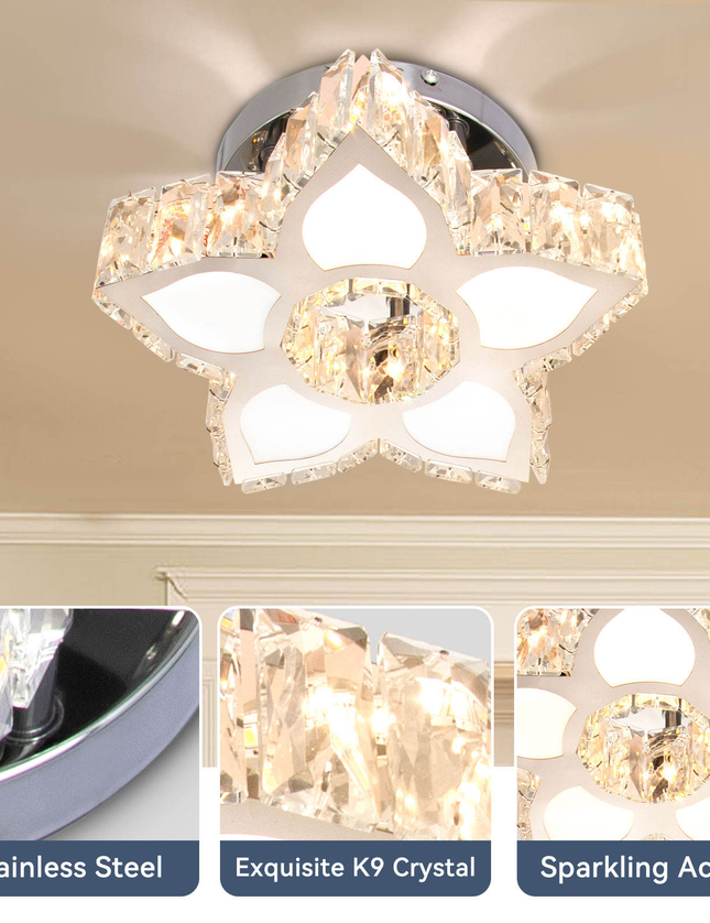 Luxury Minimalist Design LED Crystal Chandelier