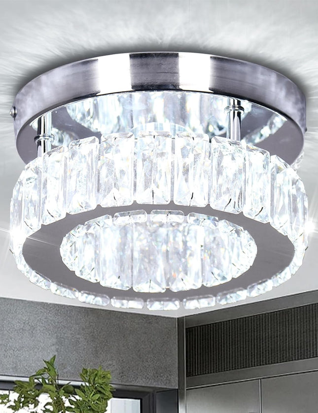 K9 Crystal Flush-Mount Ceiling Light