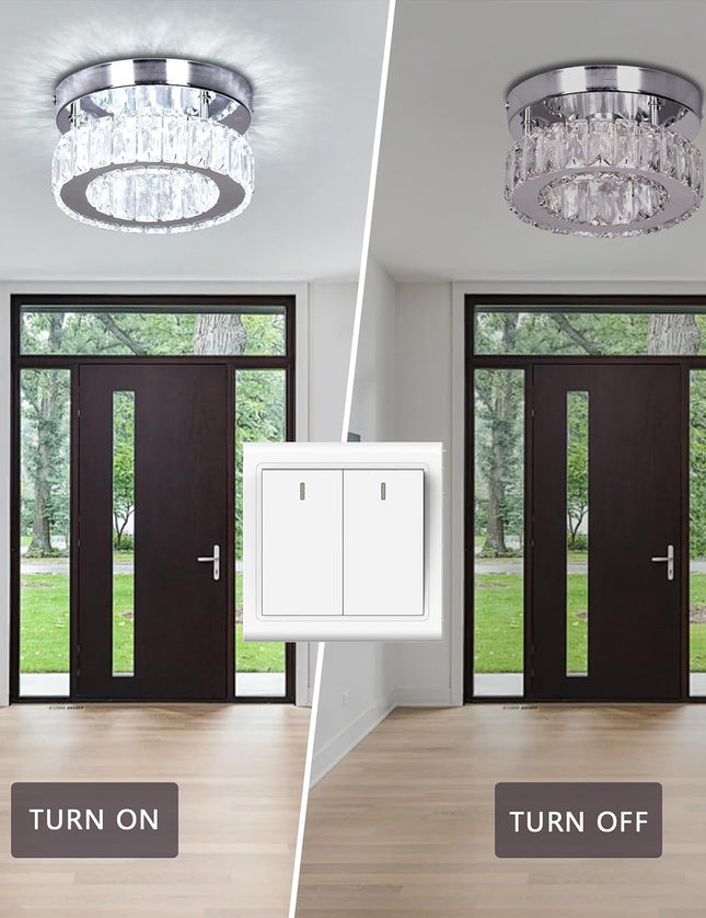 K9 Crystal Flush-Mount Ceiling Light