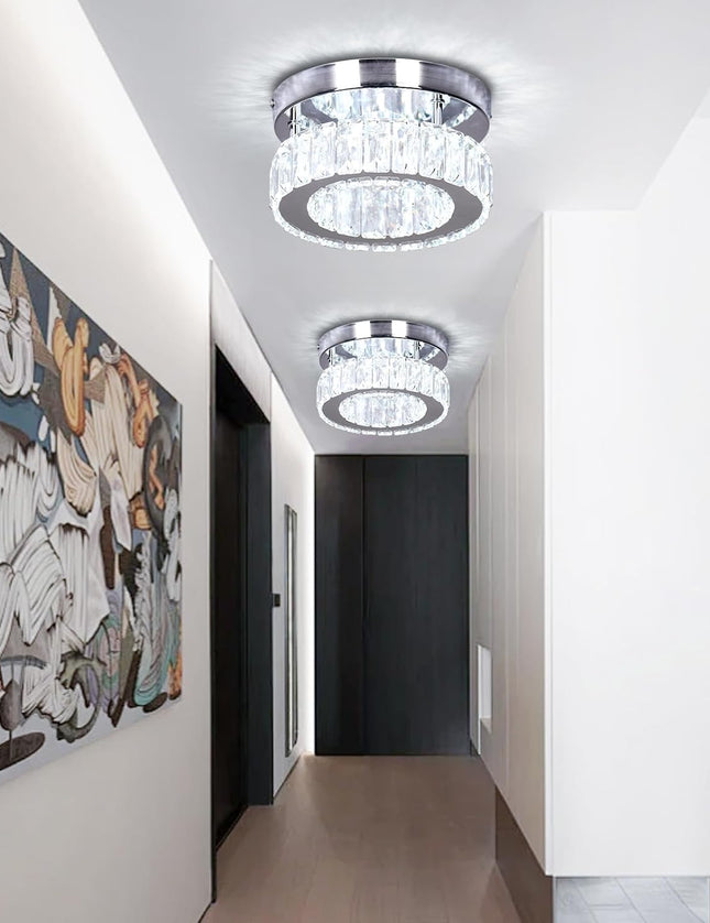 K9 Crystal Flush-Mount Ceiling Light