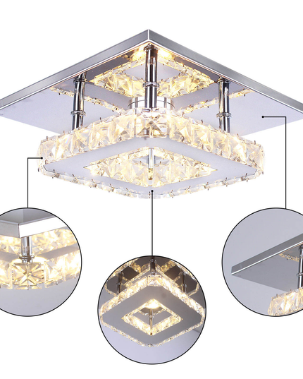 Mini Square Flush Mount Ceiling Light