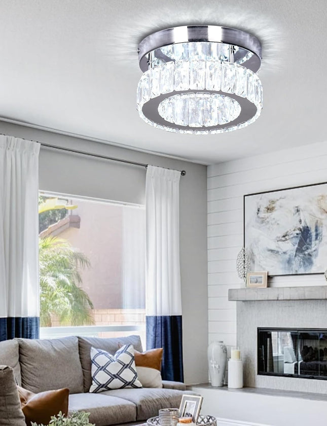 K9 Crystal Flush-Mount Ceiling Light