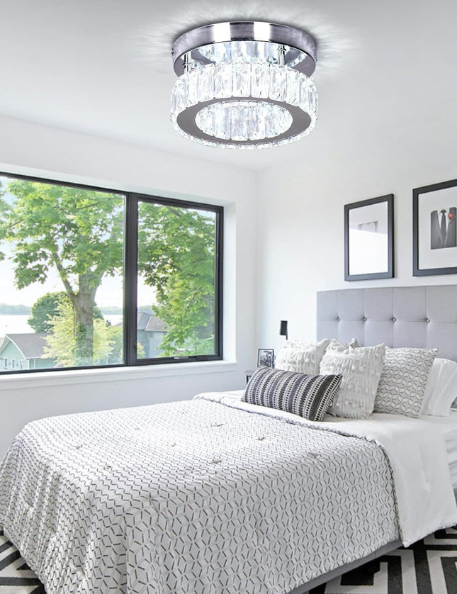 K9 Crystal Flush-Mount Ceiling Light