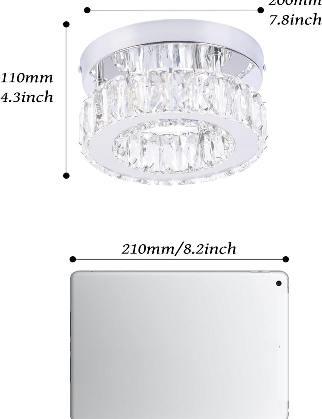 K9 Crystal Flush-Mount Ceiling Light