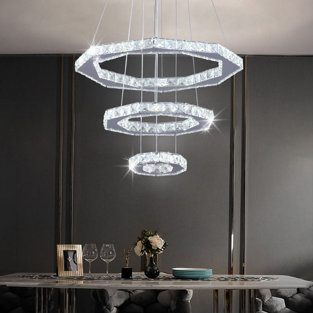 Modern Exquisite LED Crystal Chandelier Pendant Light