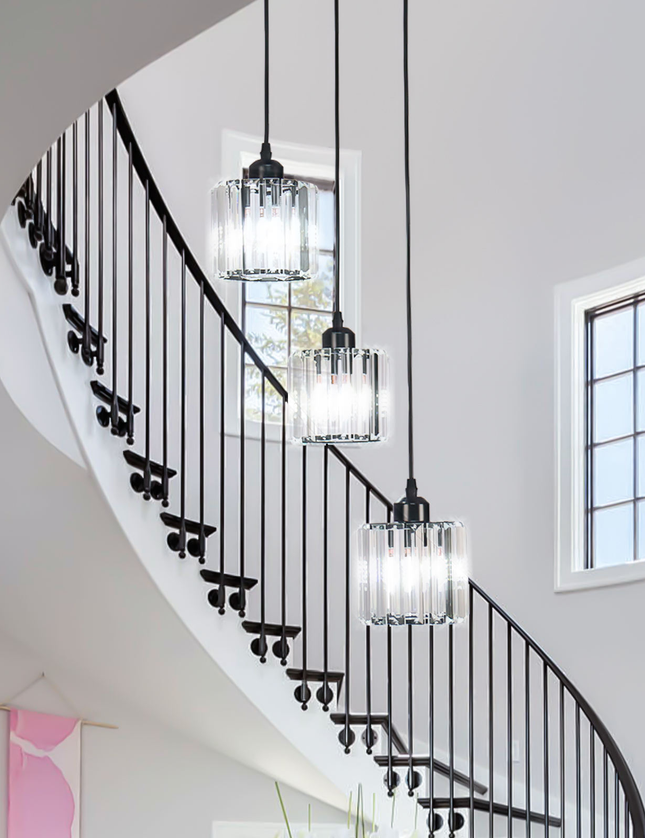 3 Heads Crystal Chandelier Ceiling Light