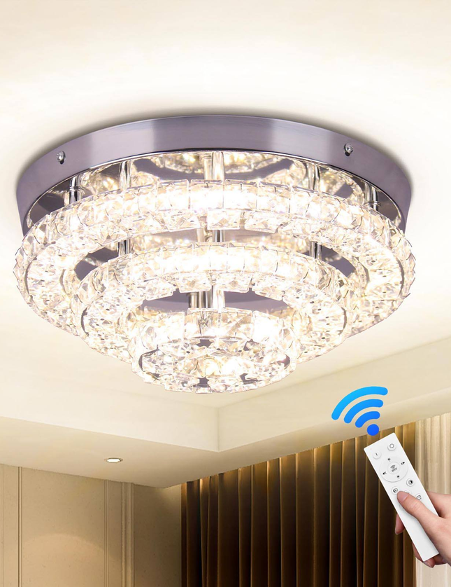 Round Ceiling Lights K9 Crystal Home Decor
