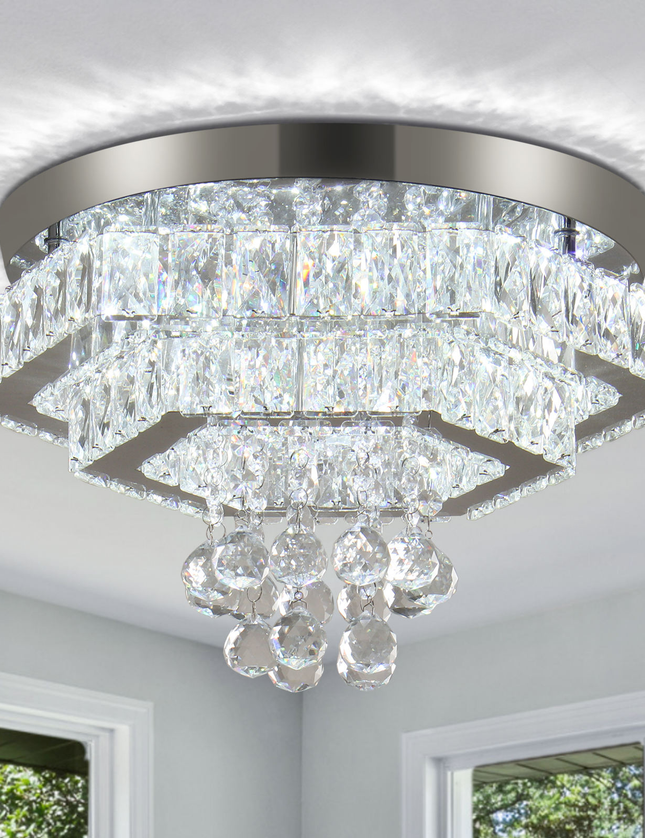 Modern Luxury LED Double Layer Chandelier