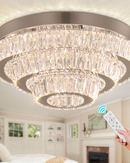 11.8''Modern K9 Crystal LED Ceiling Light