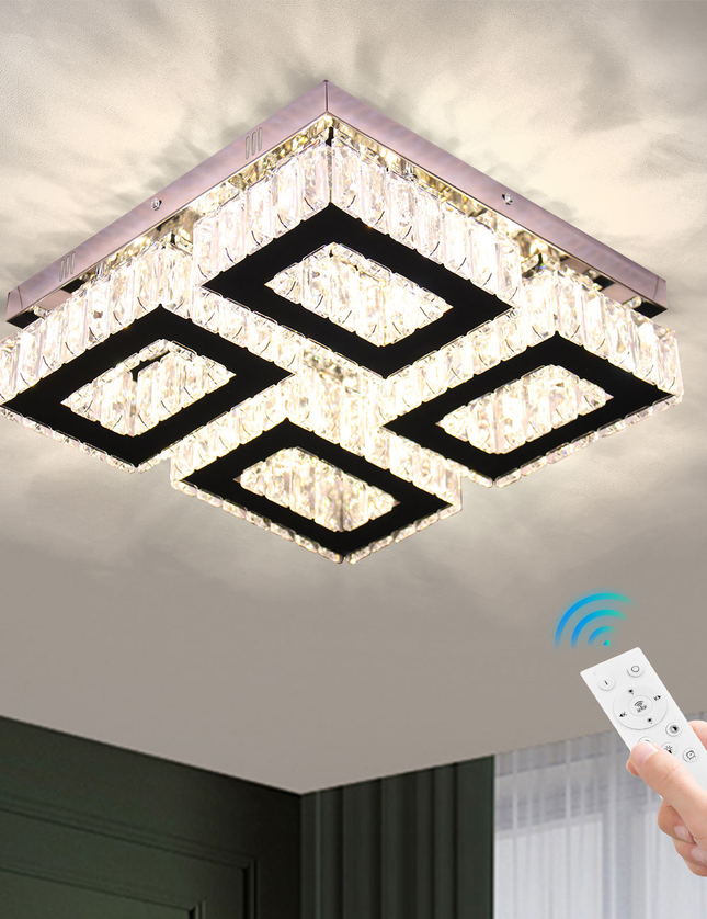 Modern Square Chandeliers Led Crystal Chandelier