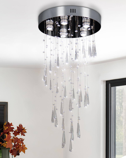 Luxury Modern LED Ceiling Light Crystal Chandelier