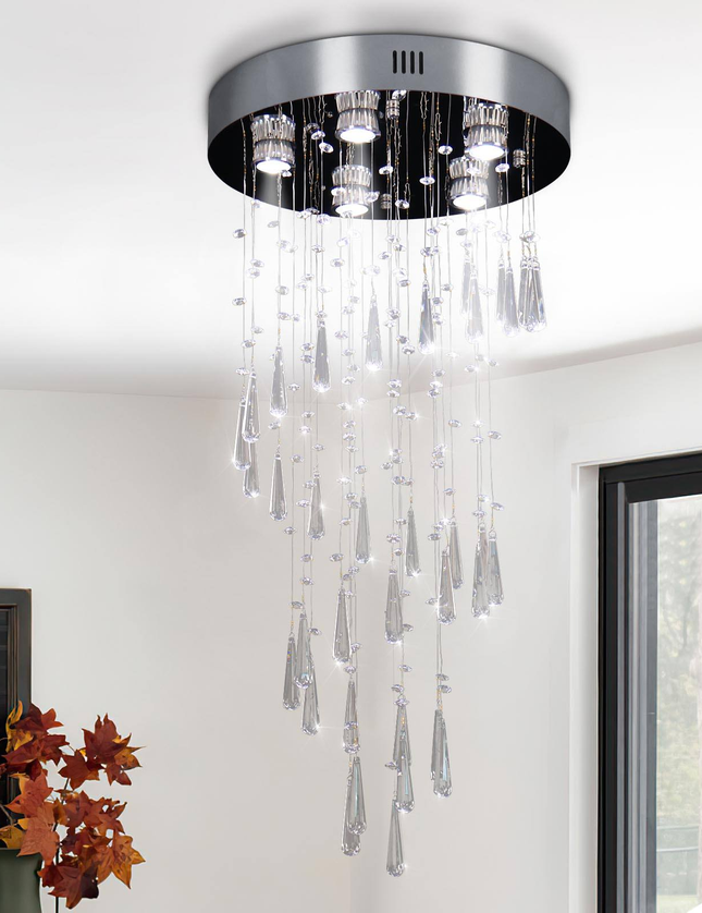 Luxury Modern LED Ceiling Light Crystal Chandelier