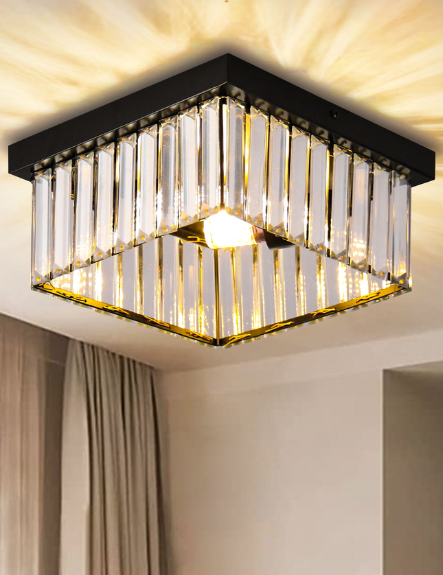Nordic K9 Crystals Square Chandelier