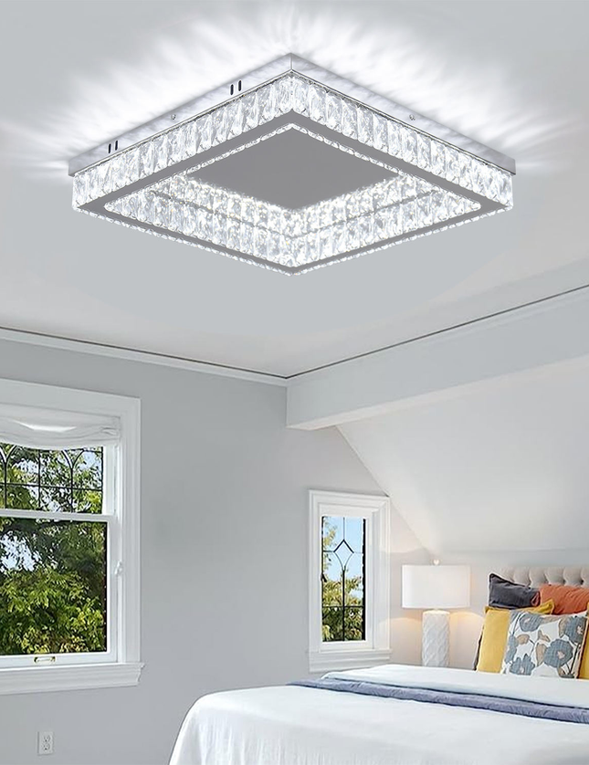 Modern Remote Led K9 Crystal Ceiling Light