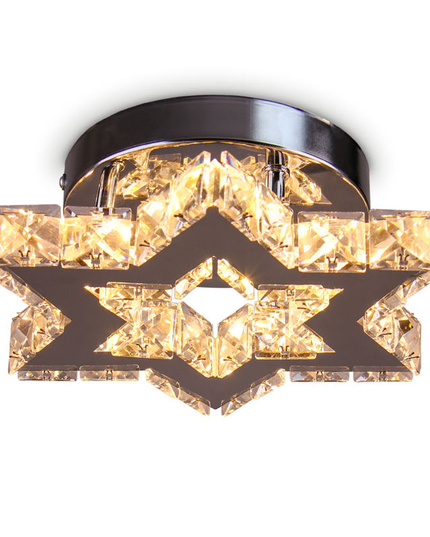Luxury Crystal Chandelier Lights Star Design