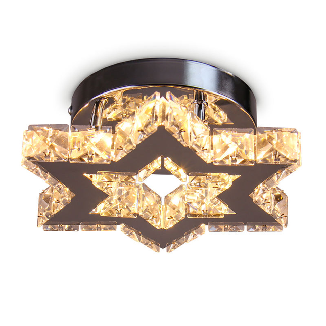 Luxury Crystal Chandelier Lights Star Design