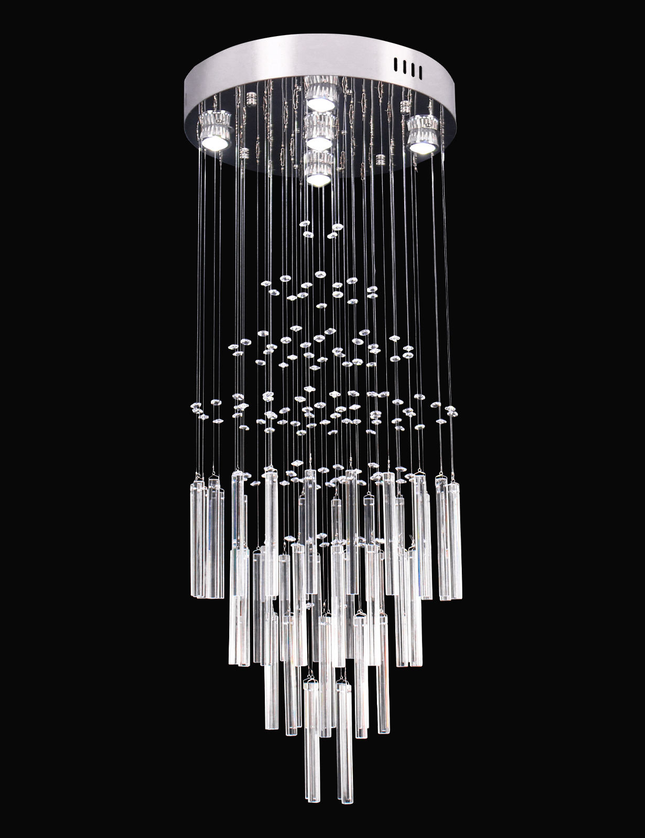 Modern Luxury Staircase K9 Crystal Chandelier