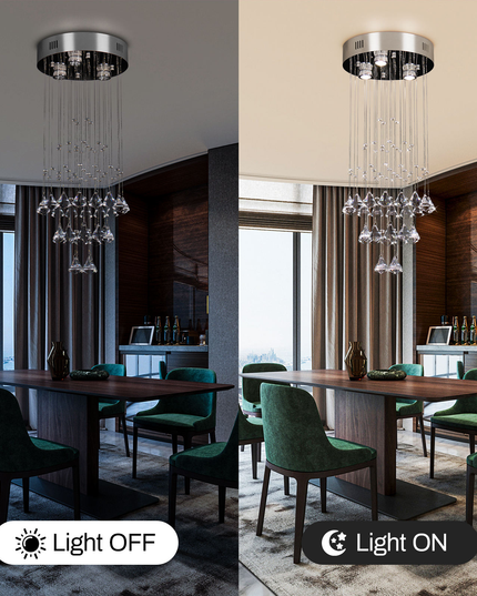 Modern K9 Crystal Pendant Light Chandelier