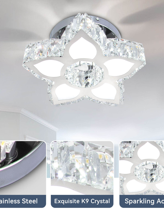 Luxury Minimalist Design LED Crystal Chandelier
