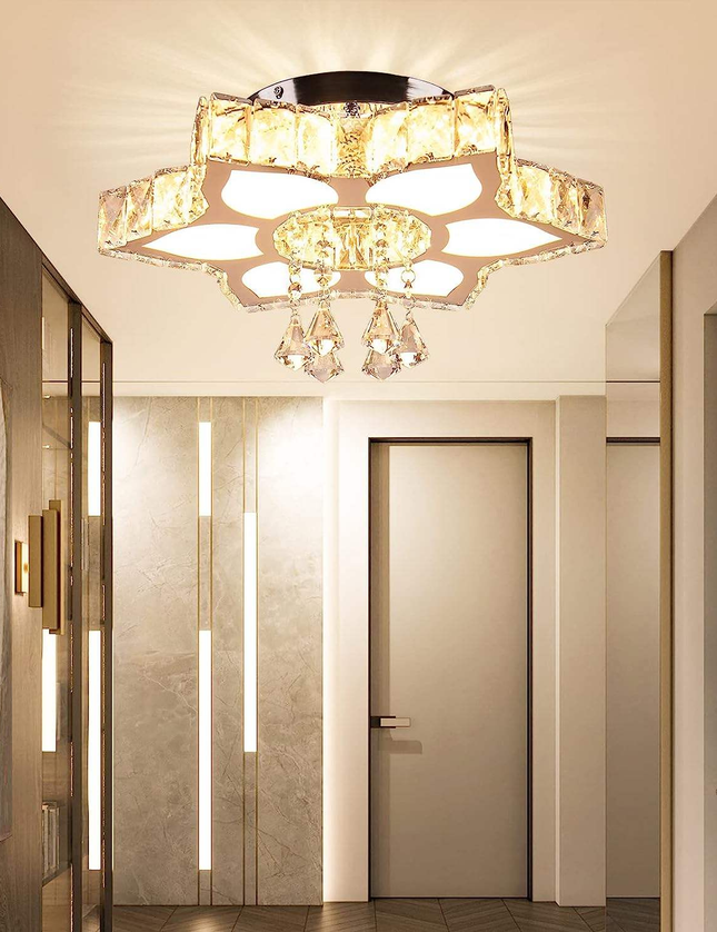 K9 Crystal Flower Design Chandelier