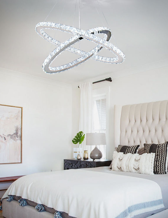 Ring Shape LED Crystal Chandelier