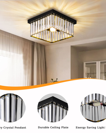 Nordic K9 Crystals Square Chandelier