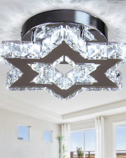 Luxury Crystal Chandelier Lights Star Design