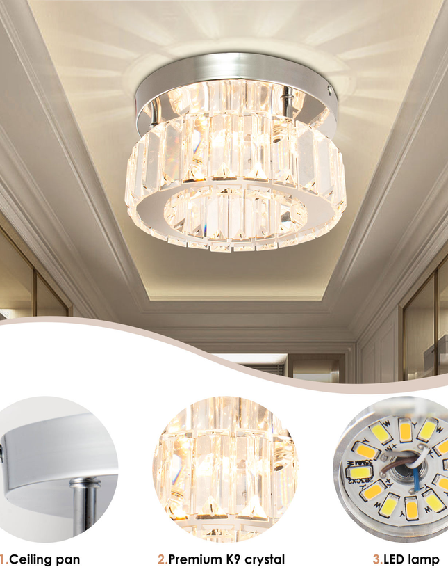 Crystal Corridor Ceiling Light Chandelier Lighting