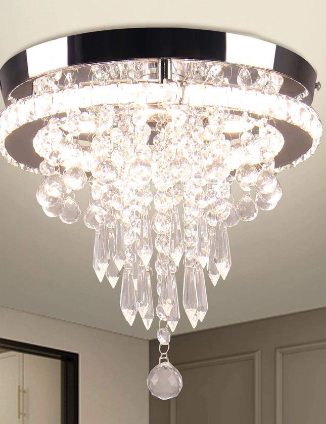 11.8 Inch LED Luxury Modern Nordic Crystal Chandelier