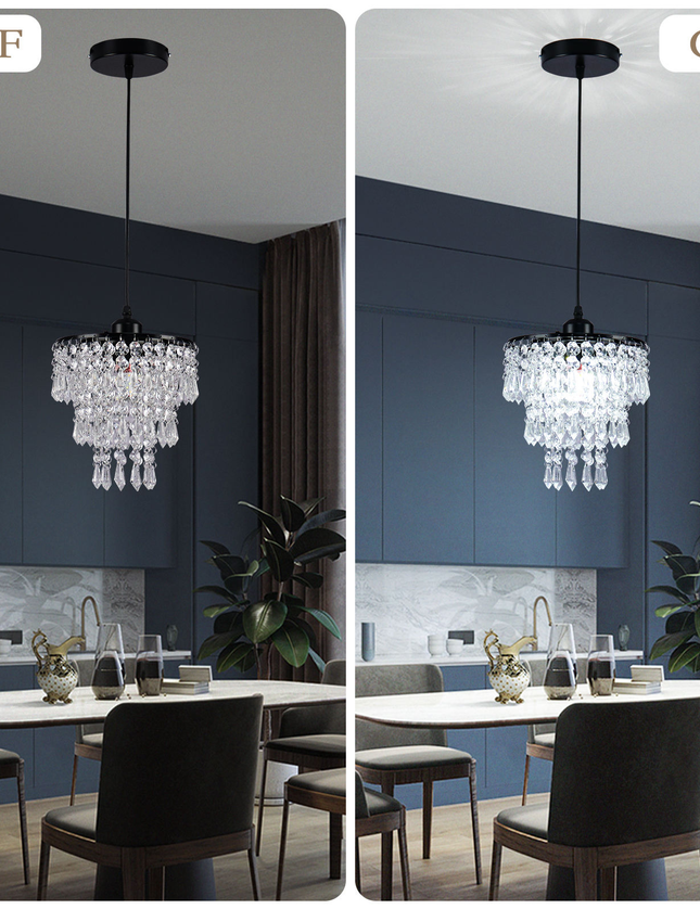3 Layers Dining Room K9 Crystal Chandelier