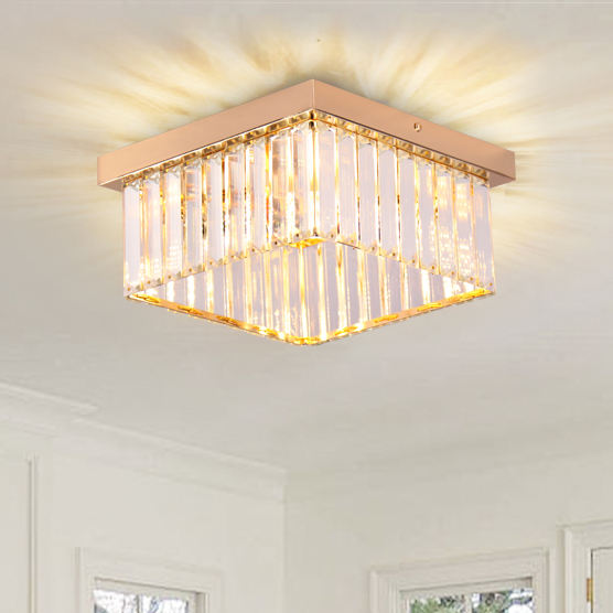 Nordic K9 Crystals Square Chandelier