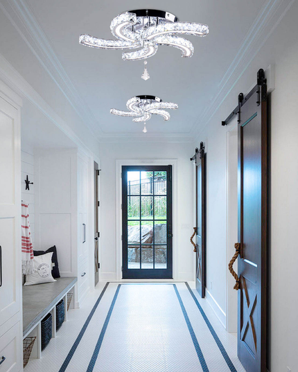 Luxury 5-Sickle Crystal Ceiling Light