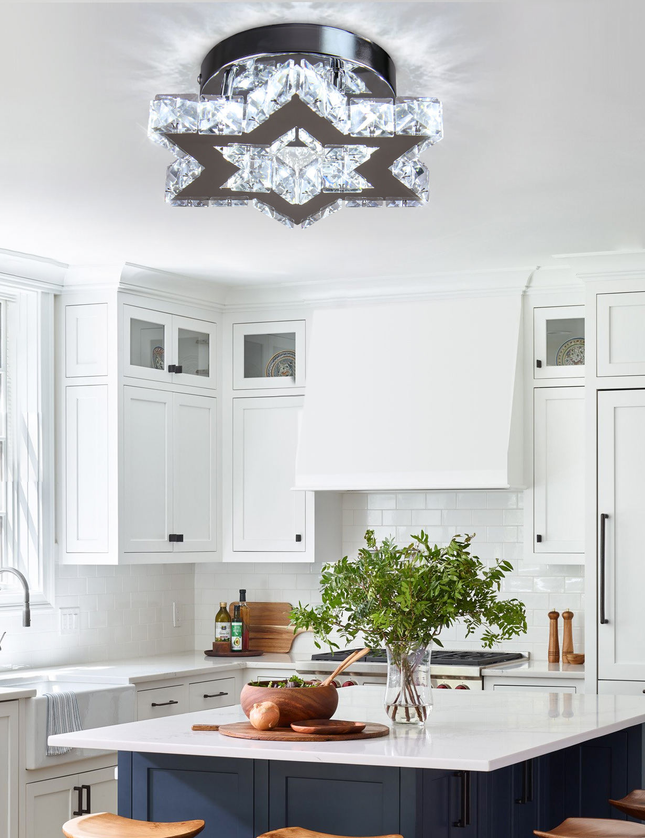 Luxury Crystal Chandelier Lights Star Design