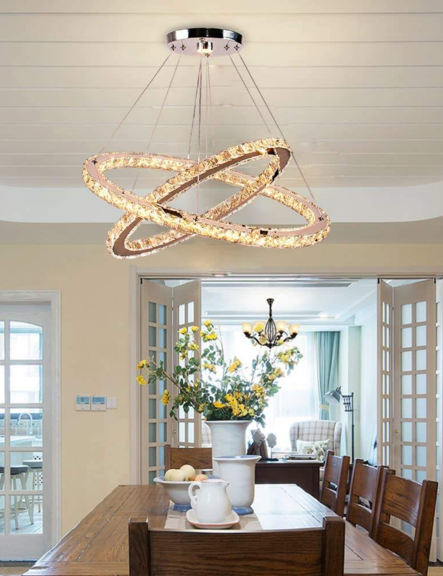 Ring Shape LED Crystal Chandelier