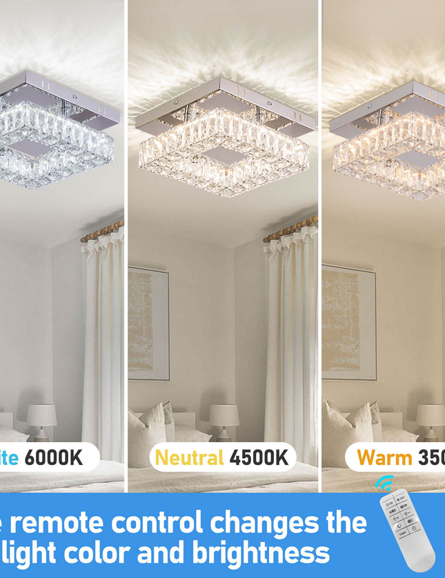 Square Flush Mount LED Ceiling Light