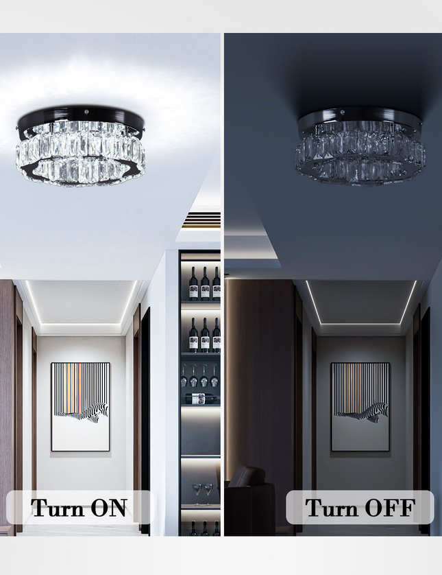 Stainless Steel Base round Crystal Chandelier