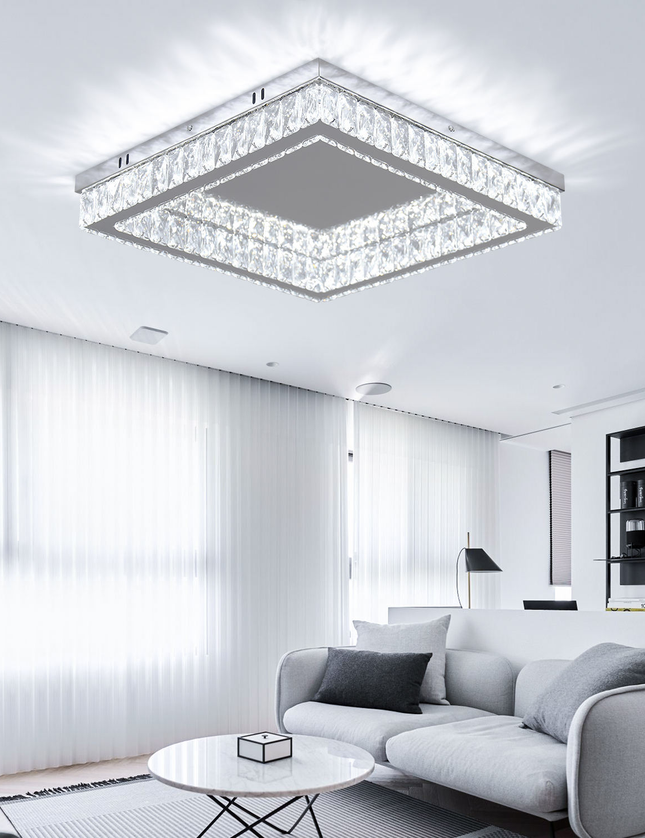 Modern Remote Led K9 Crystal Ceiling Light