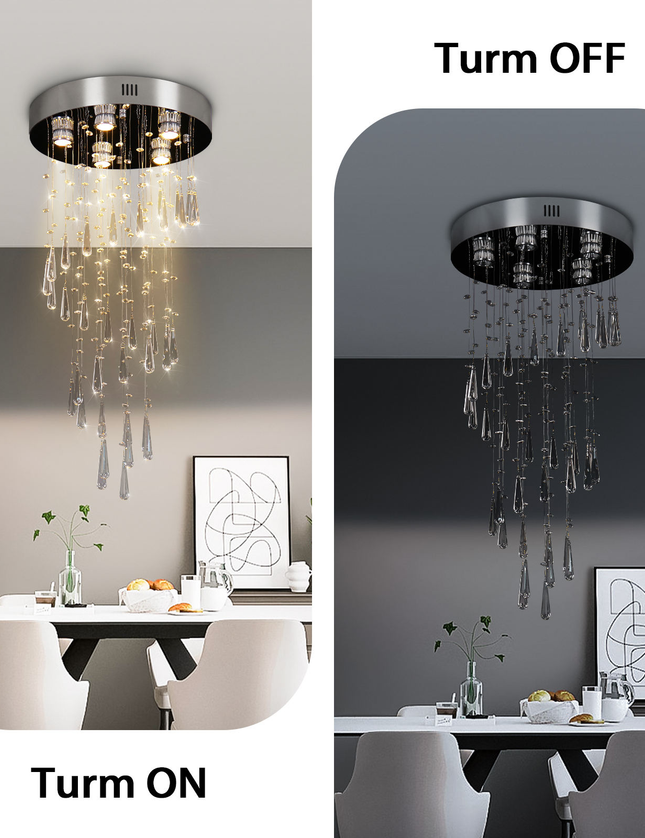 Luxury Modern LED Ceiling Light Crystal Chandelier