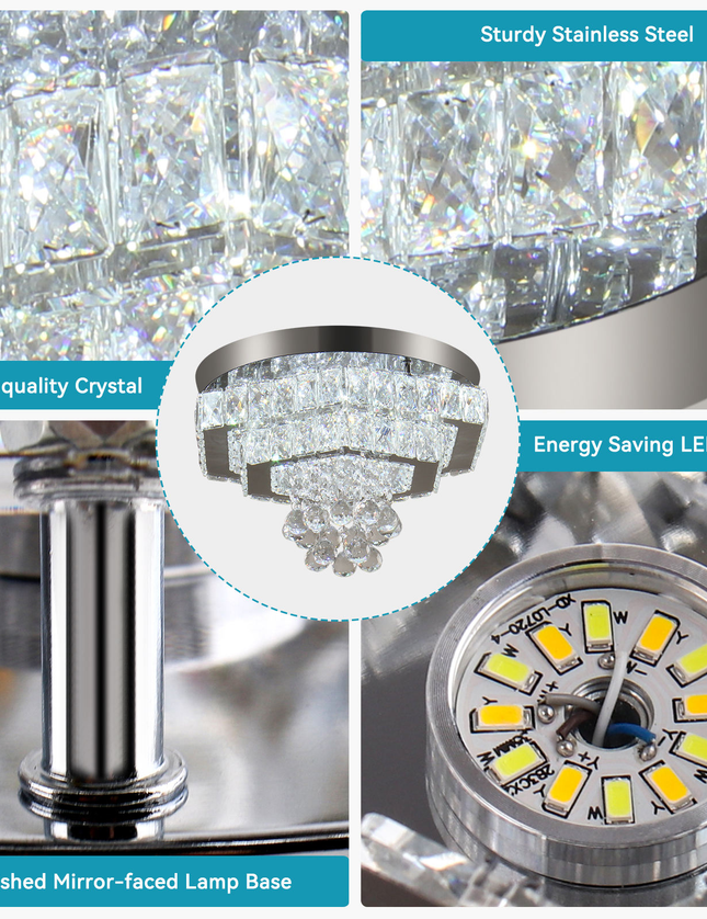 Modern Luxury LED Double Layer Chandelier