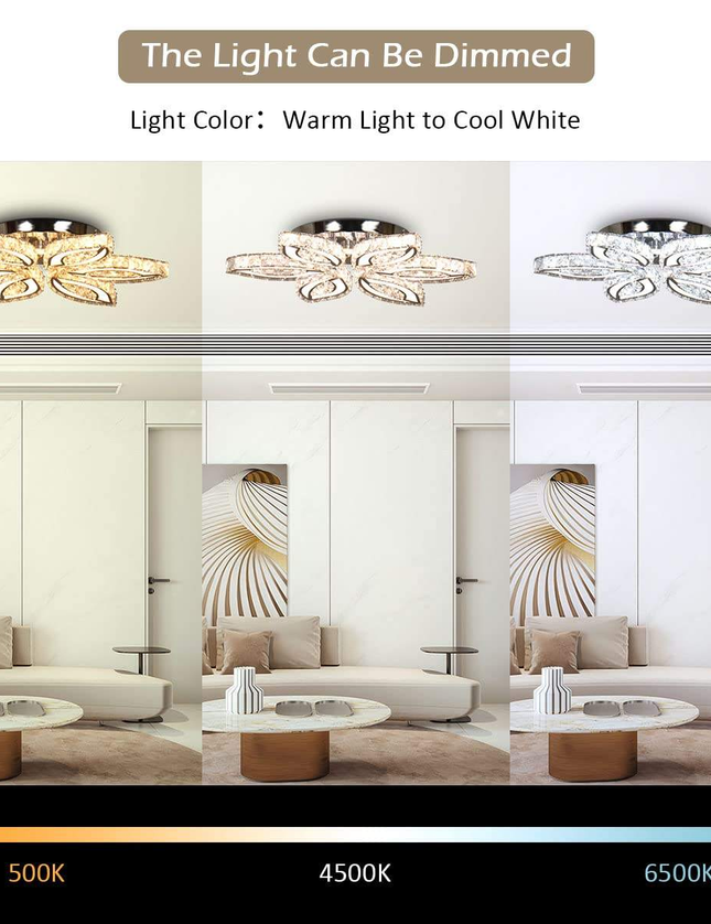 Modern 6 Leafs Design LED Ceiling Light