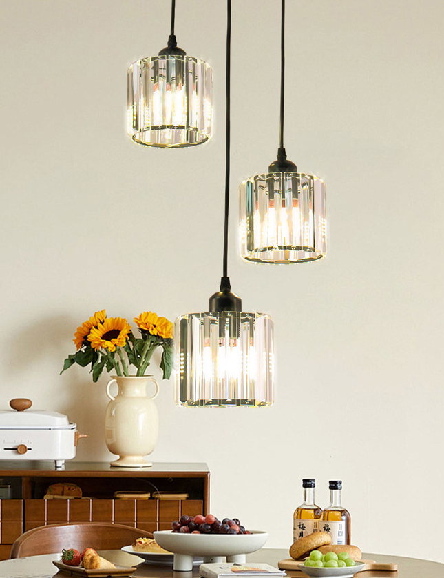 3 Heads Crystal Chandelier Ceiling Light