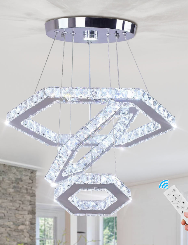 Modern Exquisite LED Crystal Chandelier Pendant Light