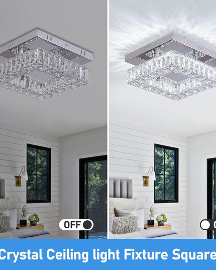 Square LED ceiling light