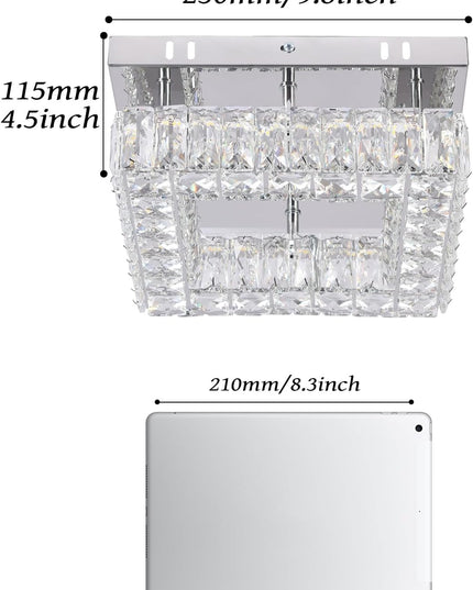 Square LED ceiling light