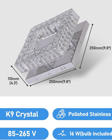 Square LED ceiling light