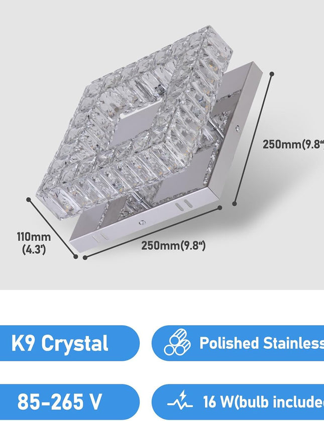 Square LED ceiling light