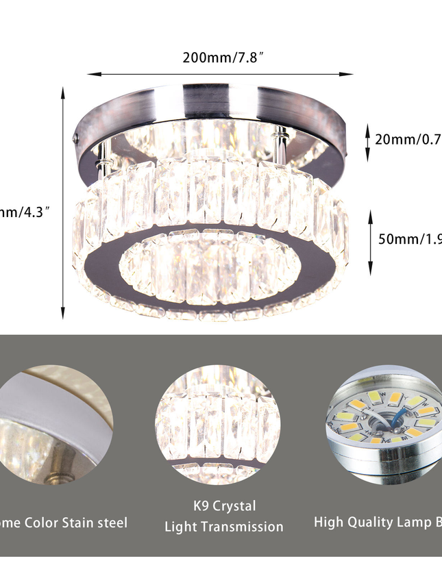 Crystal Corridor Ceiling Light Chandelier Lighting
