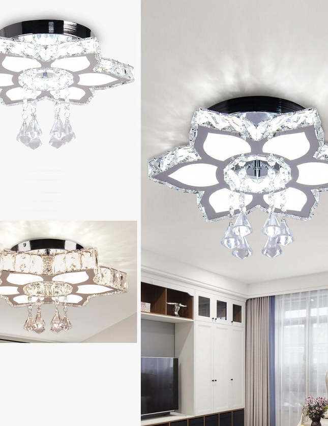 K9 Crystal Flower Design Chandelier