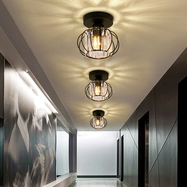 Pumpkin Shape Ceiling Light Hallway Chandelier